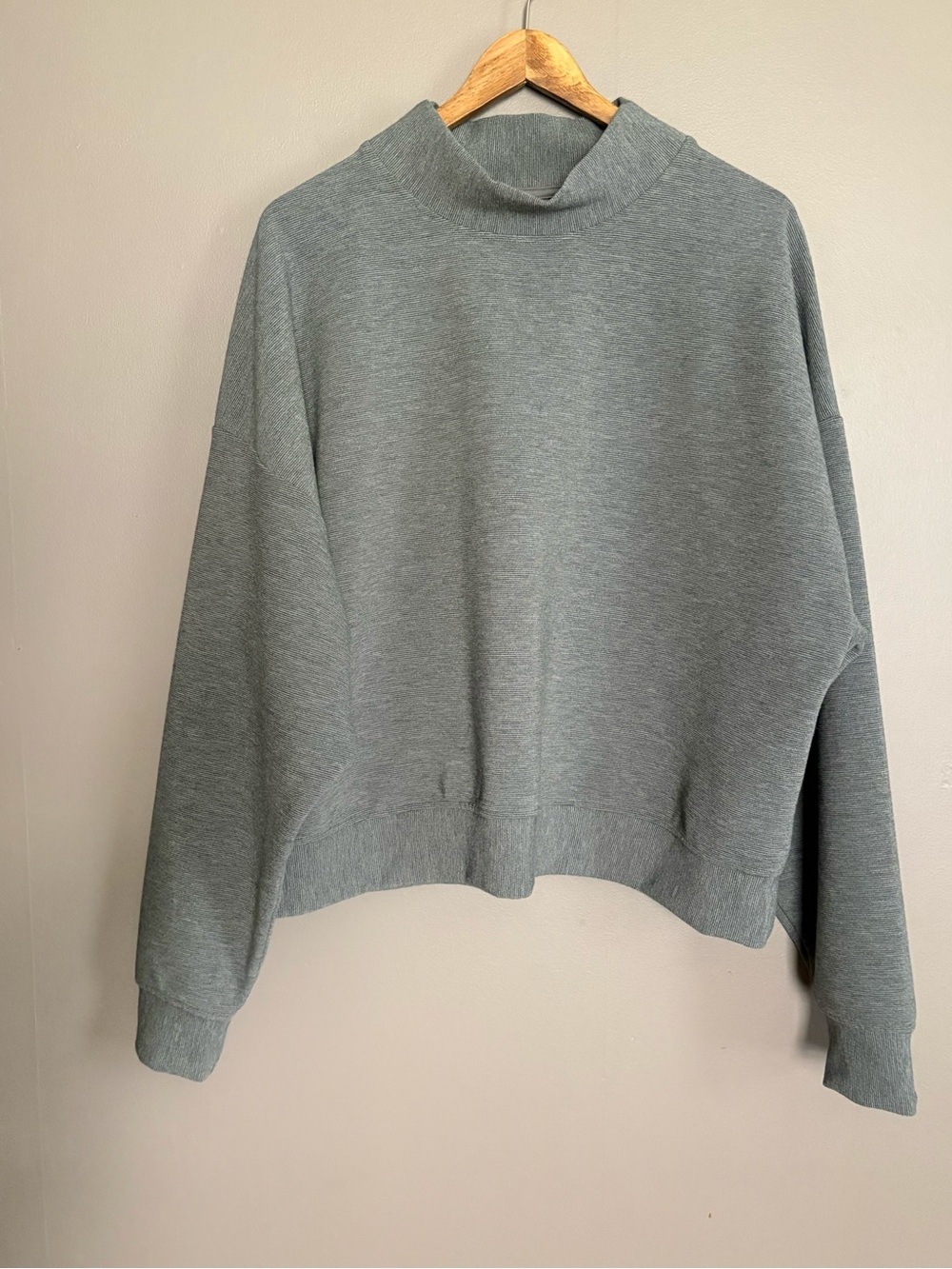 Calia Women's Mock Neck Pullover Sweater Size XL - Light Slate Gray